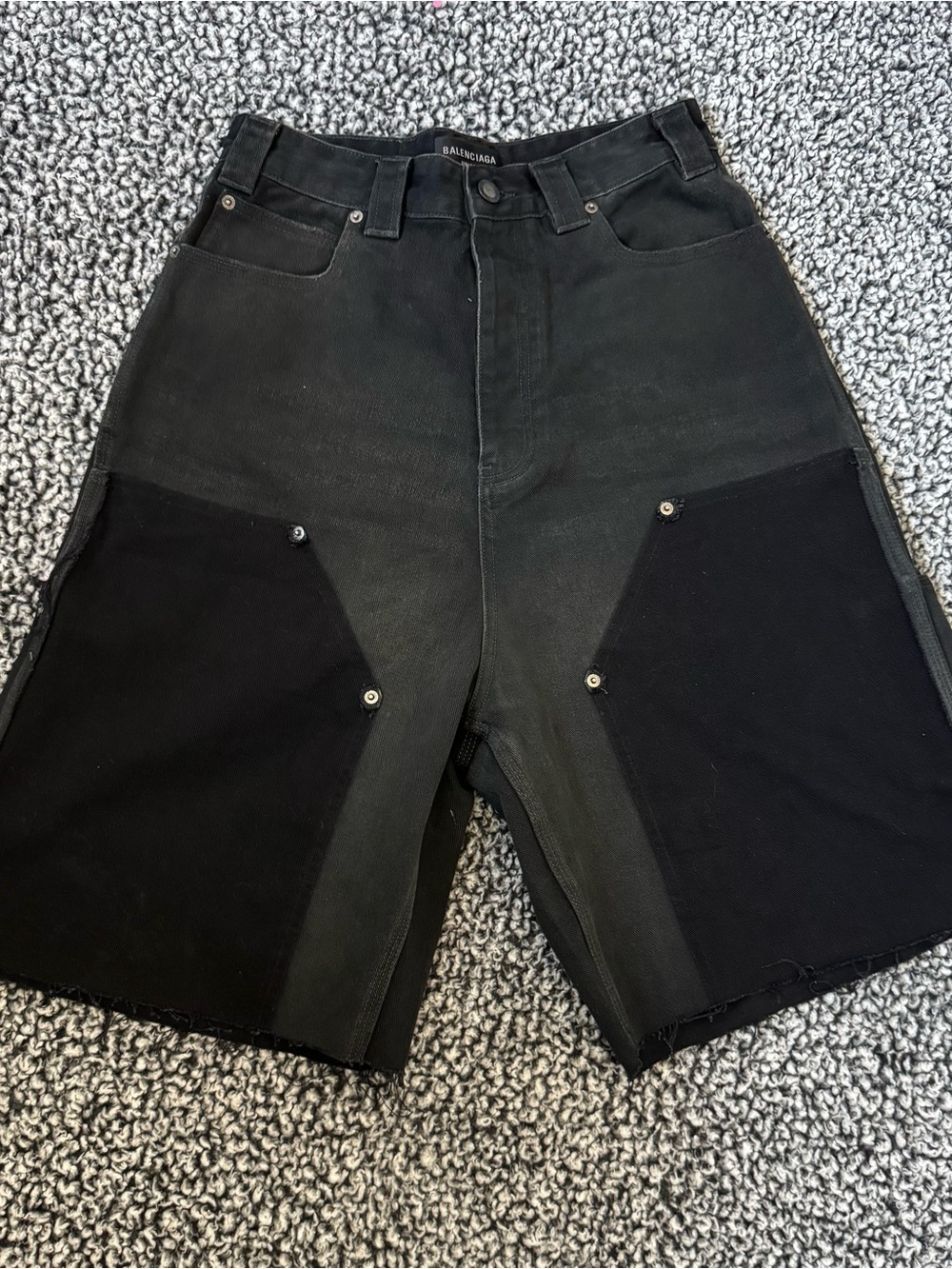 Balenciaga Men's Double Knee Shorts